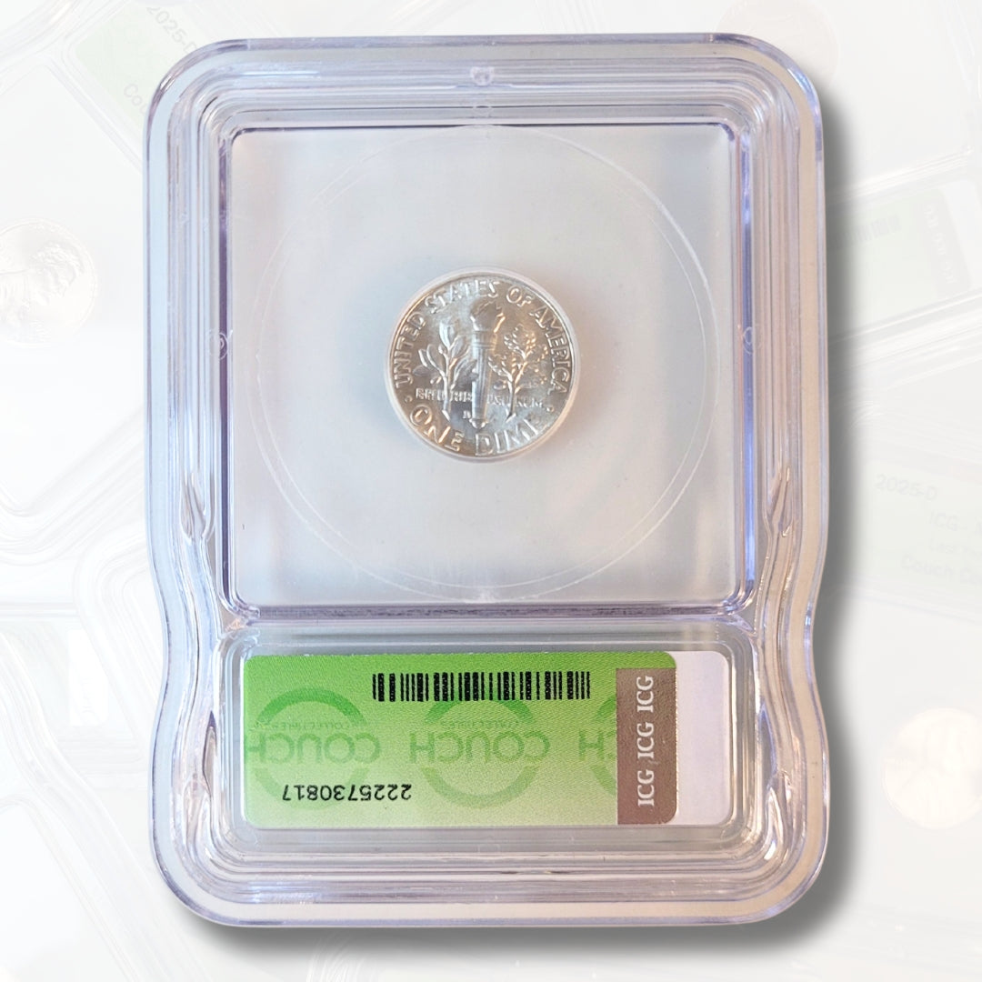 1960 D MS64 ICG SILVER ROOSEVELT DIME - COUCH COLLECTIBLES