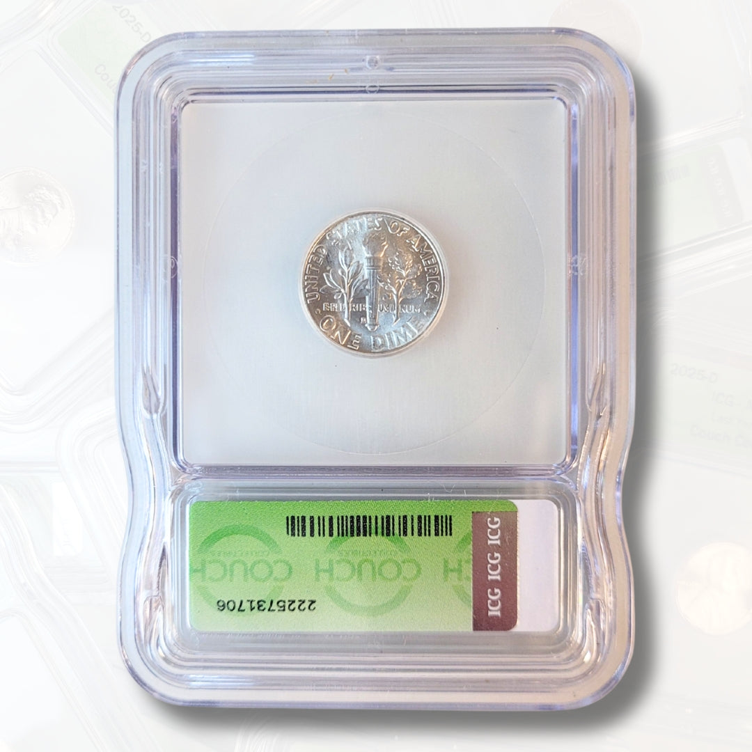 1960 D MS65 ICG SILVER ROOSEVELT DIME - COUCH COLLECTIBLES