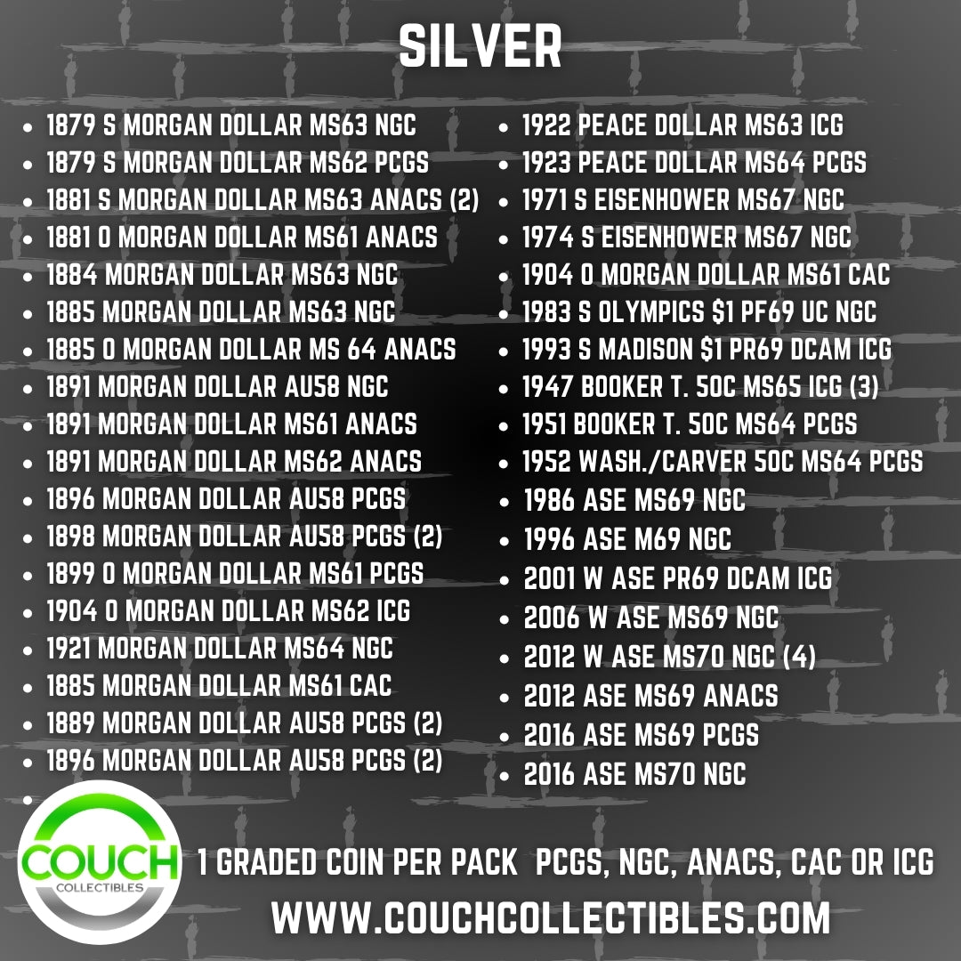 (1) Coin Hitz Mashup Graded Coin Pack - Couch Collectibles