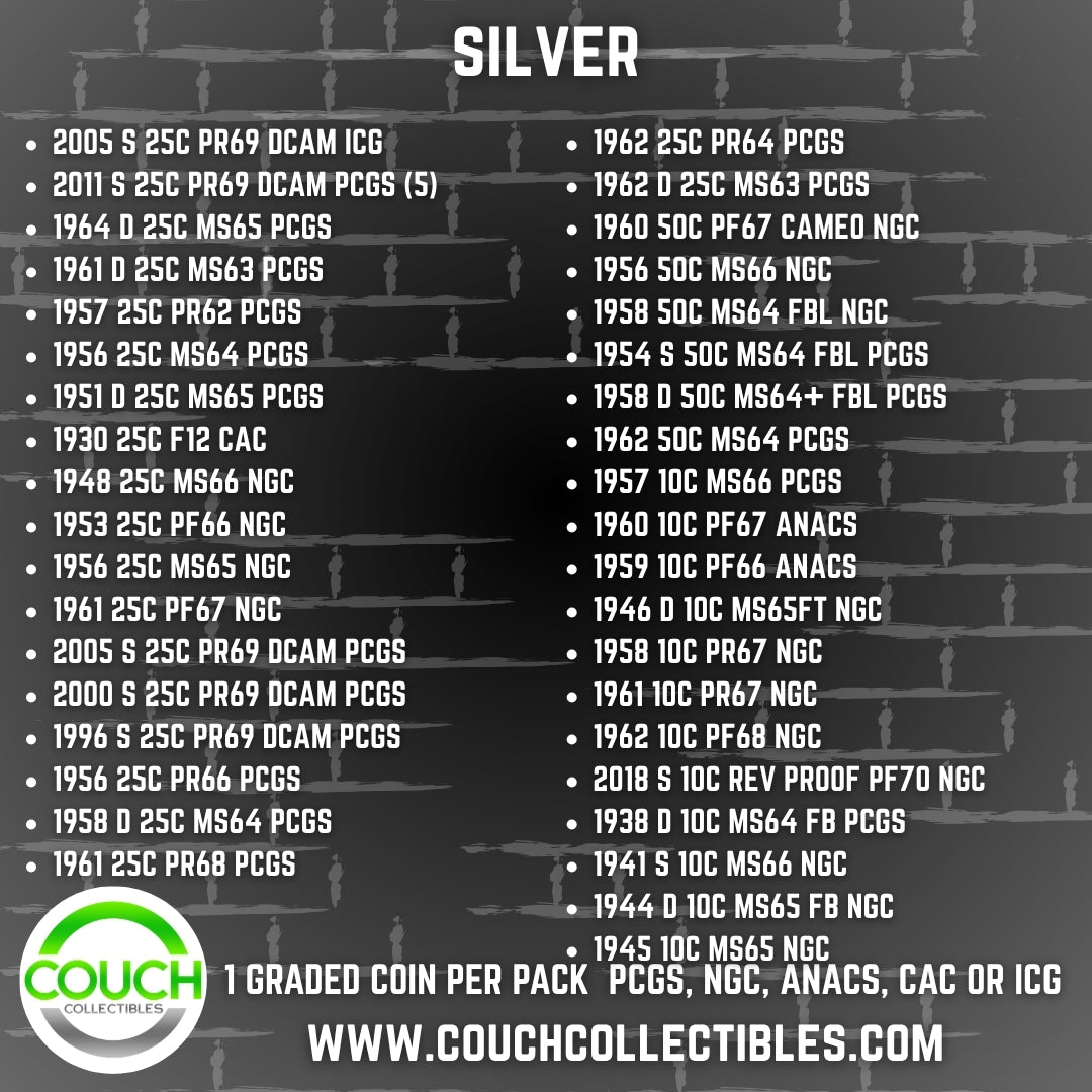 (1) Coin Hitz Mashup Graded Coin Pack - Couch Collectibles