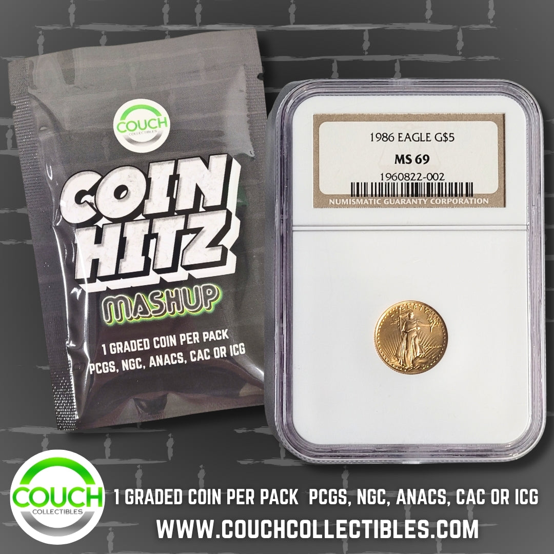 (1) Coin Hitz Mashup Graded Coin Pack - Couch Collectibles