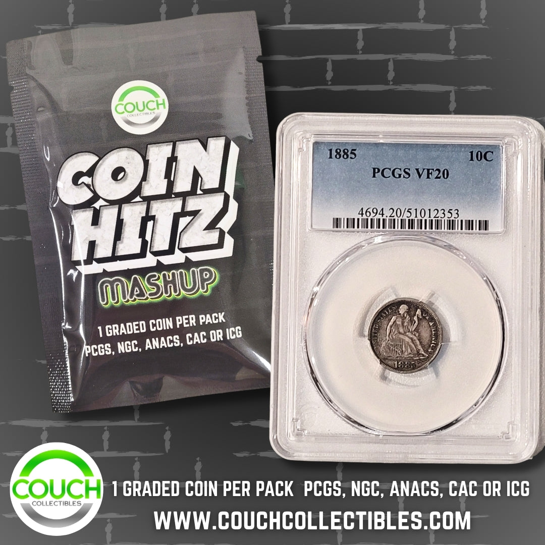 (1) Coin Hitz Mashup Graded Coin Pack - Couch Collectibles