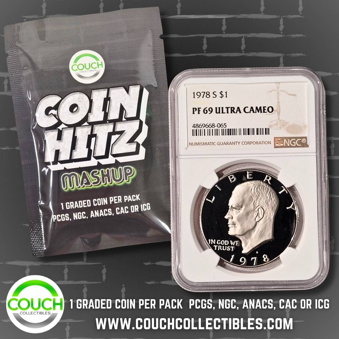 (1) Coin Hitz Mashup Graded Coin Pack - Couch Collectibles
