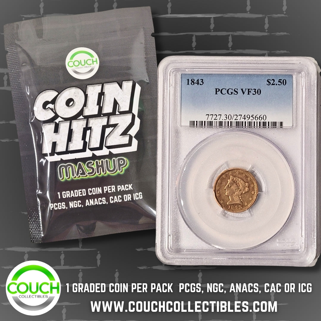 (1) Coin Hitz Mashup Graded Coin Pack - Couch Collectibles