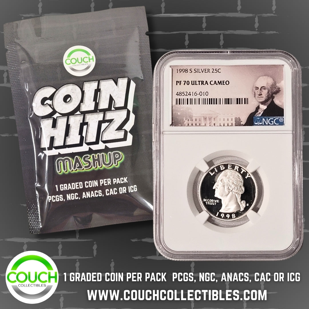 (1) Coin Hitz Mashup Graded Coin Pack - Couch Collectibles