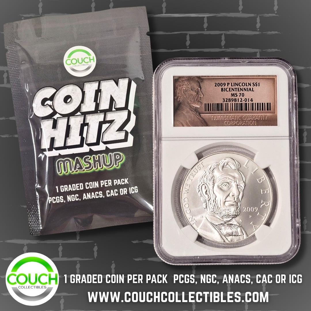 (1) Coin Hitz Mashup Graded Coin Pack - Couch Collectibles