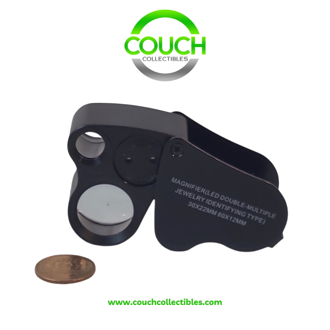 Coin Loupe Magnifier BLACK - Couch Collectibles