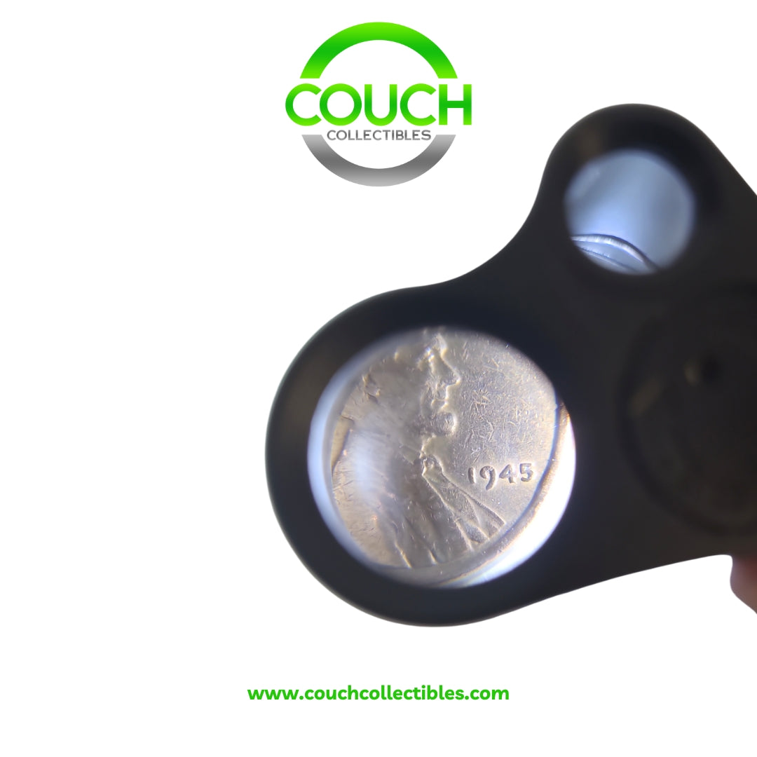 Coin Loupe Magnifier BLACK - Couch Collectibles