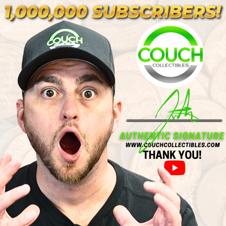 1,000,000 YouTube Subscribers Coin - Couch Collectibles (FREE SHIPPING)