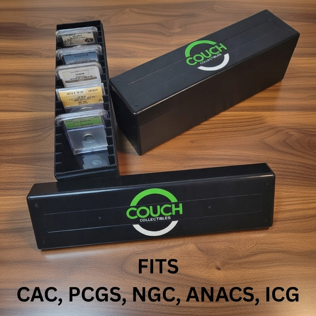 NEW Graded Coin Slab Storage Box (Holds 20 Certified Coins) - Couch Collectibles