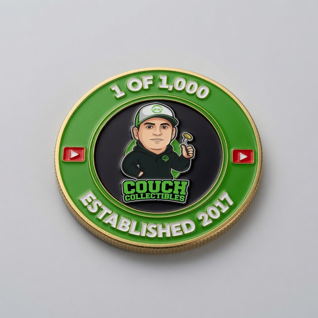 1,000,000 YouTube Subscribers Coin - Couch Collectibles (FREE SHIPPING)