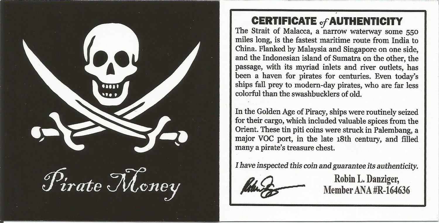 Pirate Money 18th Century Certified Coinage - COA Included
