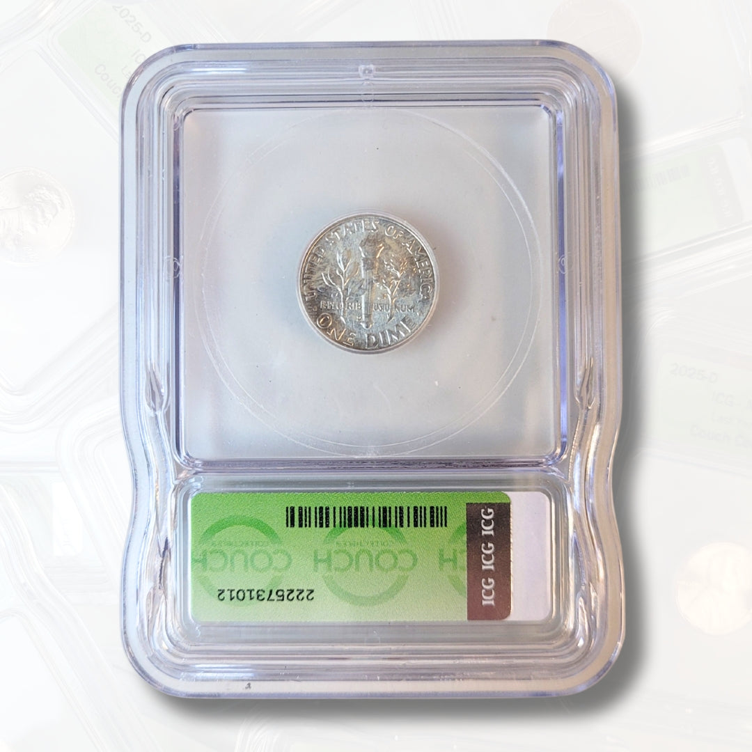 1957 D MS64 ICG SILVER ROOSEVELT DIME - COUCH COLLECTIBLES
