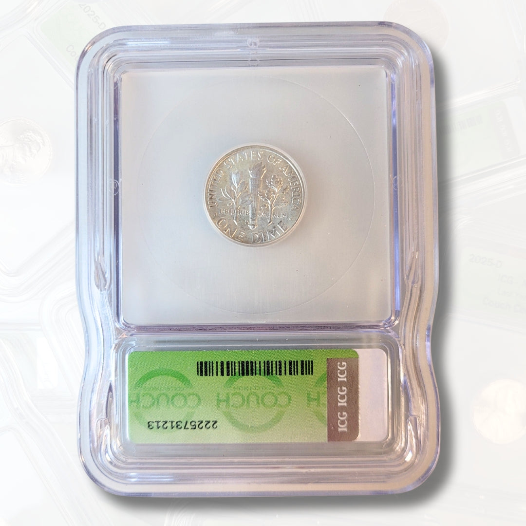 1959 D MS64 FULL BANDS ICG SILVER ROOSEVELT DIME - COUCH COLLECTIBLES