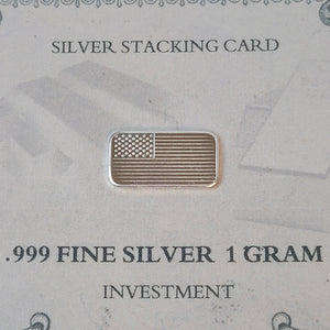 1 GRAM Silver Stacking Card - Couch Collectibles