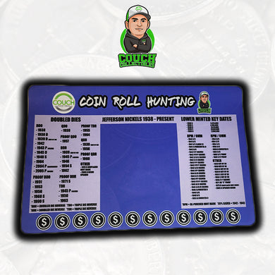 NEW! Coin Roll Hunting Mats (Nickels) - Couch Collectibles
