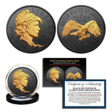 2026-P Emerging Liberty Dime Coin America 250th Black Ruthenium with 24K Gold