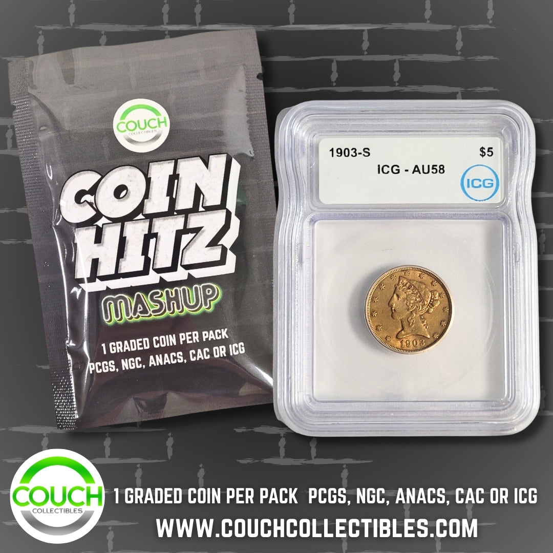 (1) Coin Hitz Mashup Graded Coin Pack - Couch Collectibles