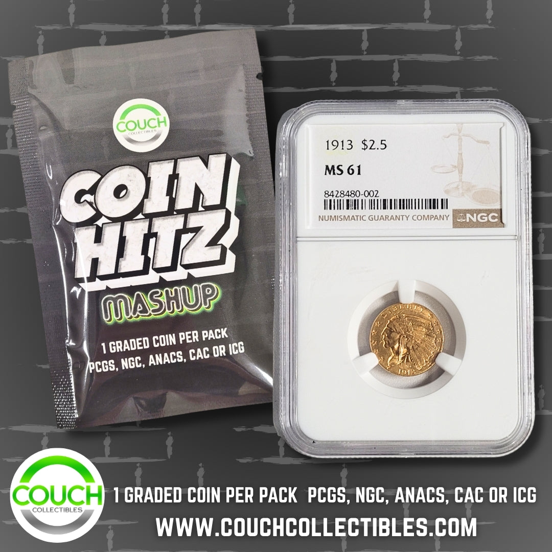 (1) Coin Hitz Mashup Graded Coin Pack - Couch Collectibles