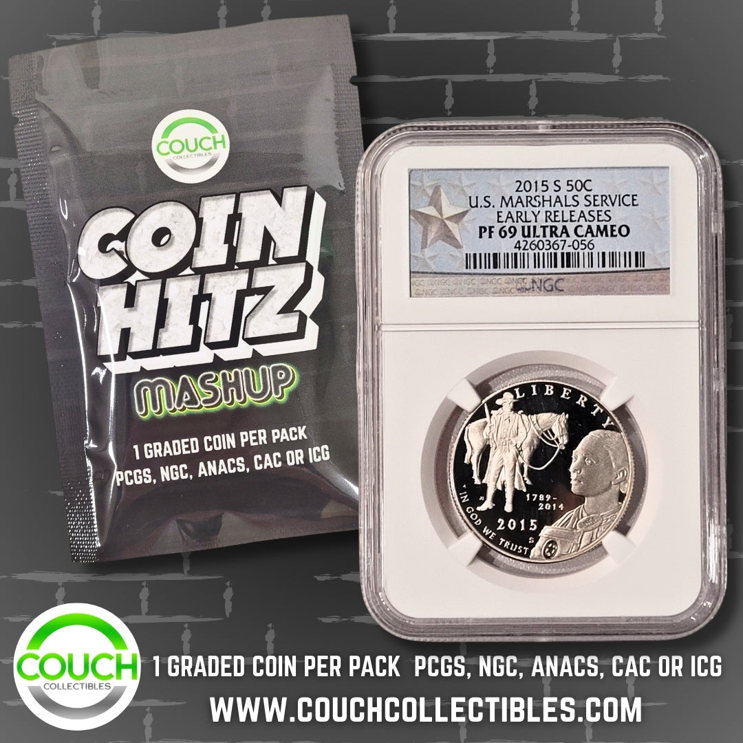 (1) Coin Hitz Mashup Graded Coin Pack - Couch Collectibles