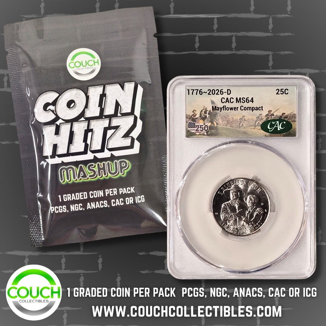 (1) Coin Hitz Mashup Graded Coin Pack - Couch Collectibles