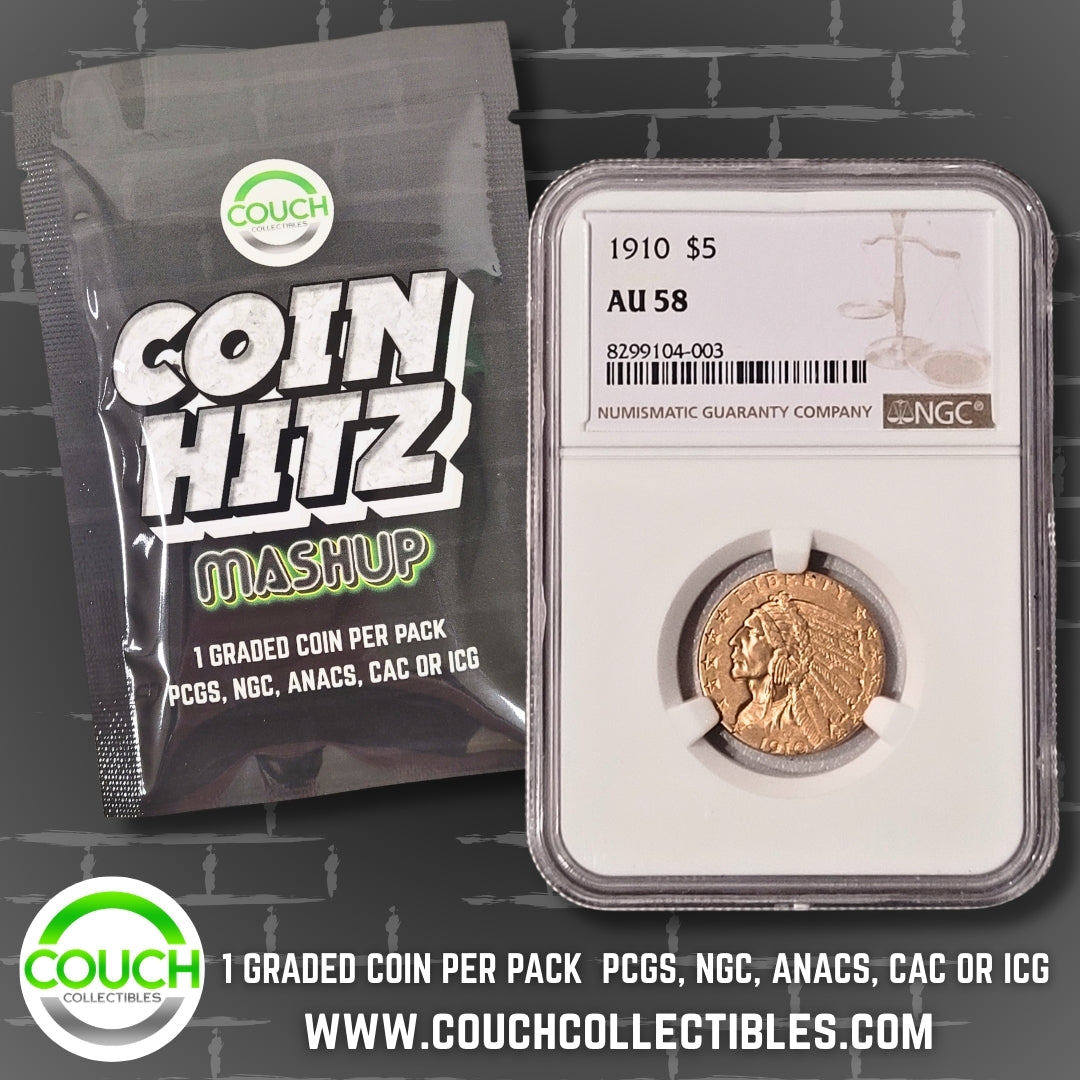 (1) Coin Hitz Mashup Graded Coin Pack - Couch Collectibles