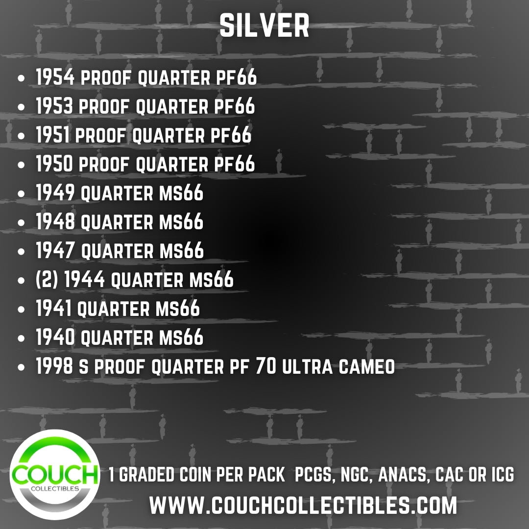 (1) Coin Hitz Mashup Graded Coin Pack - Couch Collectibles