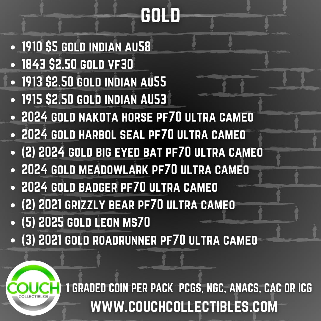 (1) Coin Hitz Mashup Graded Coin Pack - Couch Collectibles