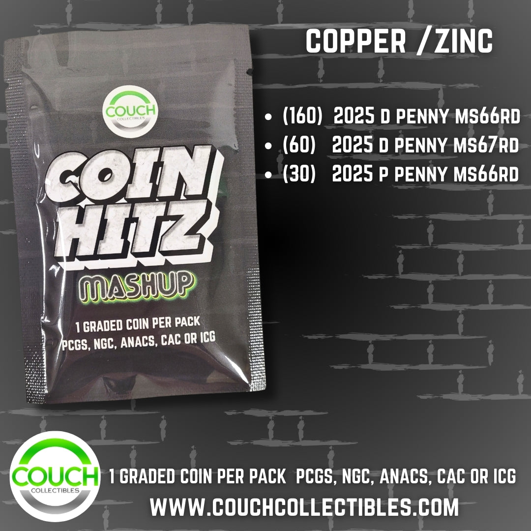 (1) Coin Hitz Mashup Graded Coin Pack - Couch Collectibles