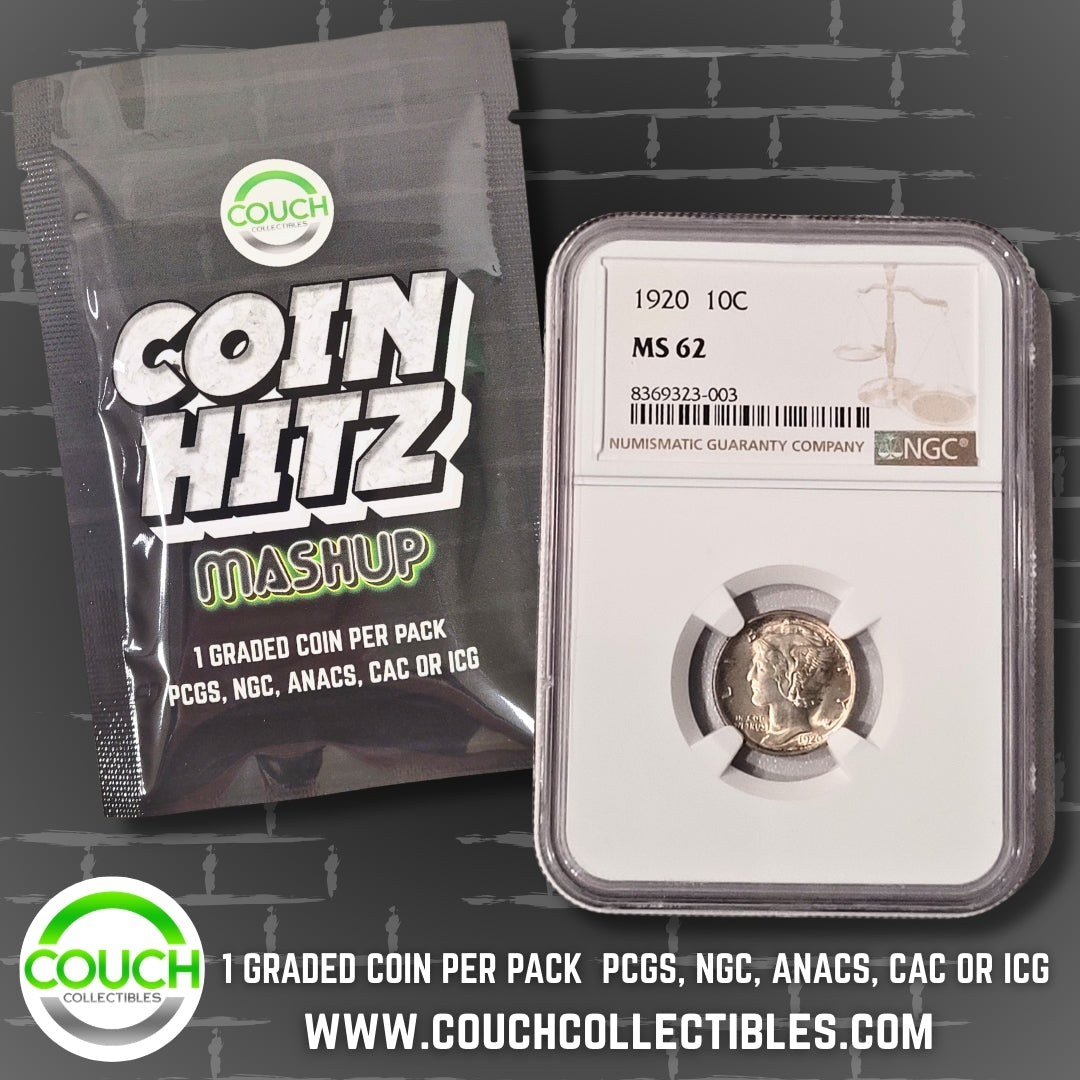 (1) Coin Hitz Mashup Graded Coin Pack - Couch Collectibles