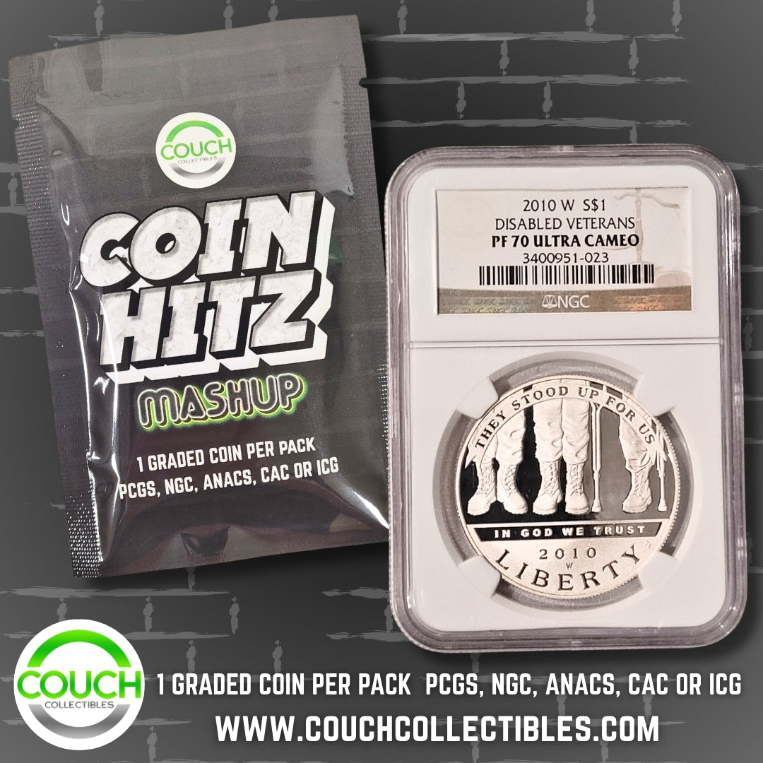 (1) Coin Hitz Mashup Graded Coin Pack - Couch Collectibles