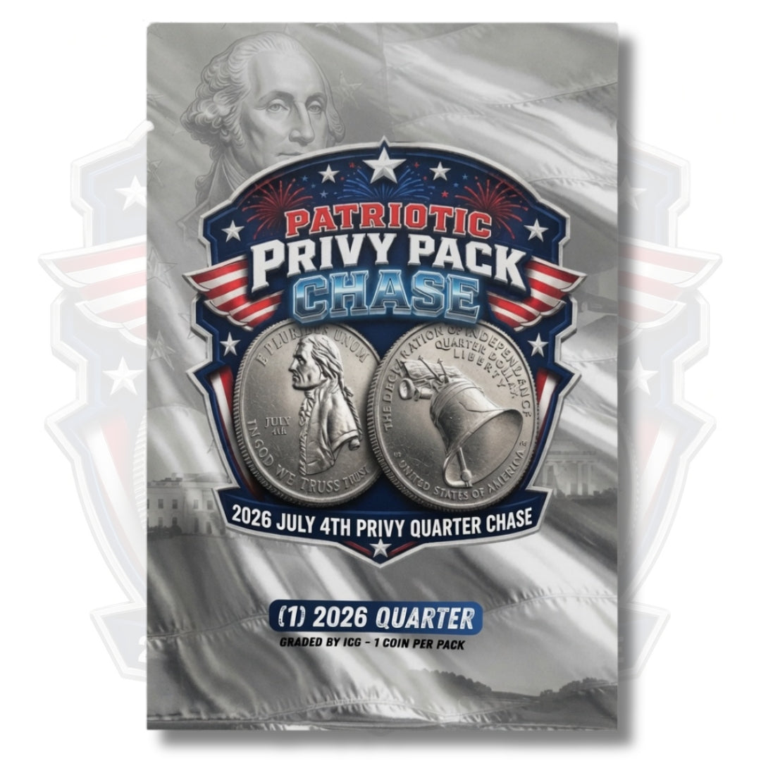(1) Patriotic Privy Pack Chase - 2026 Quarter Graded by ICG