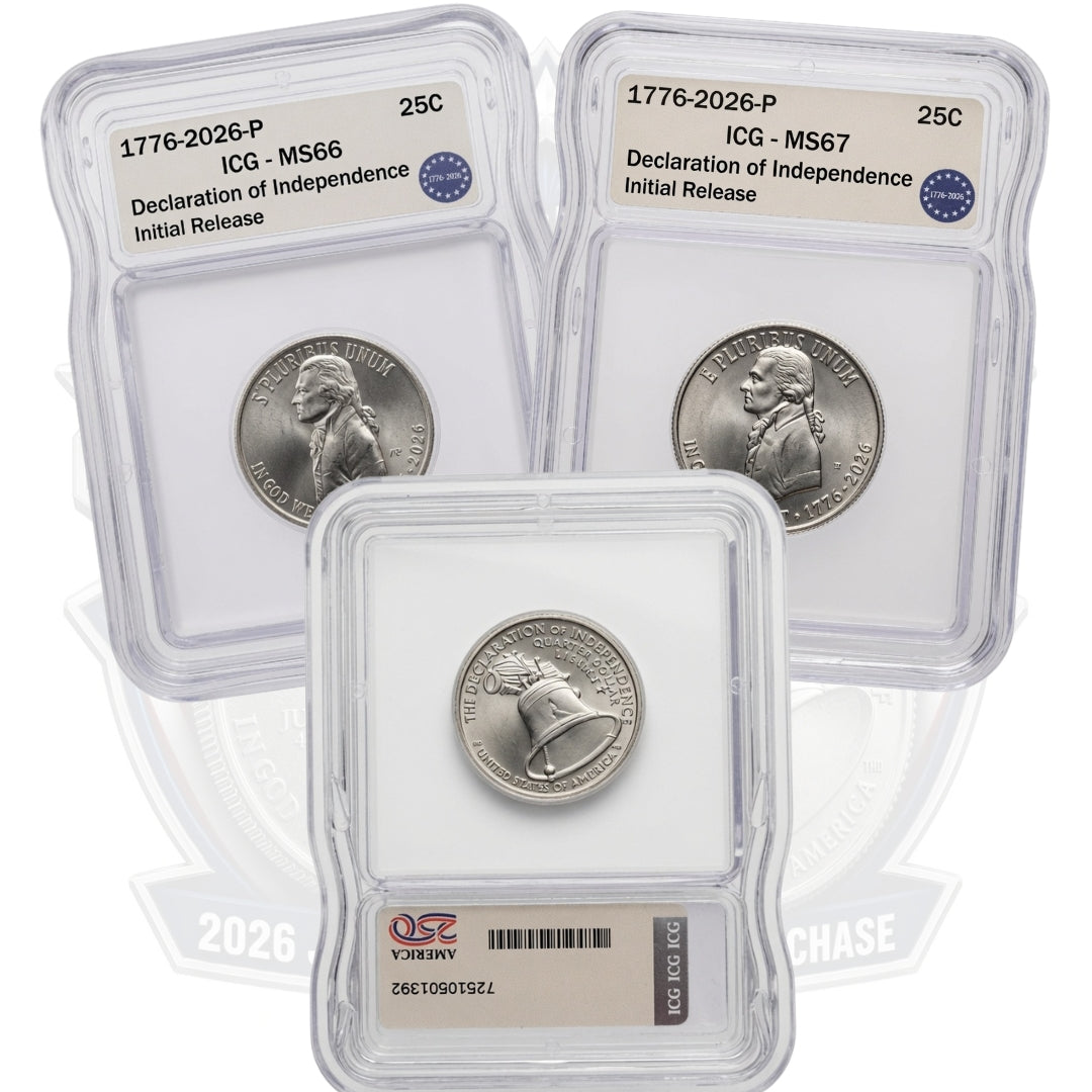 (1) Patriotic Privy Pack Chase - 2026 Quarter Graded by ICG