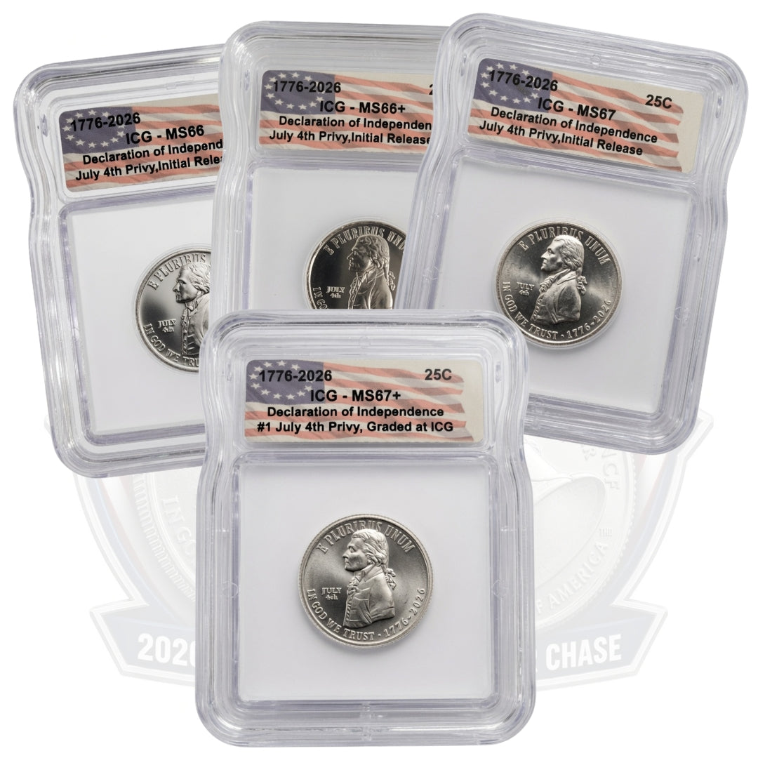 (1) Patriotic Privy Pack Chase - 2026 Quarter Graded by ICG