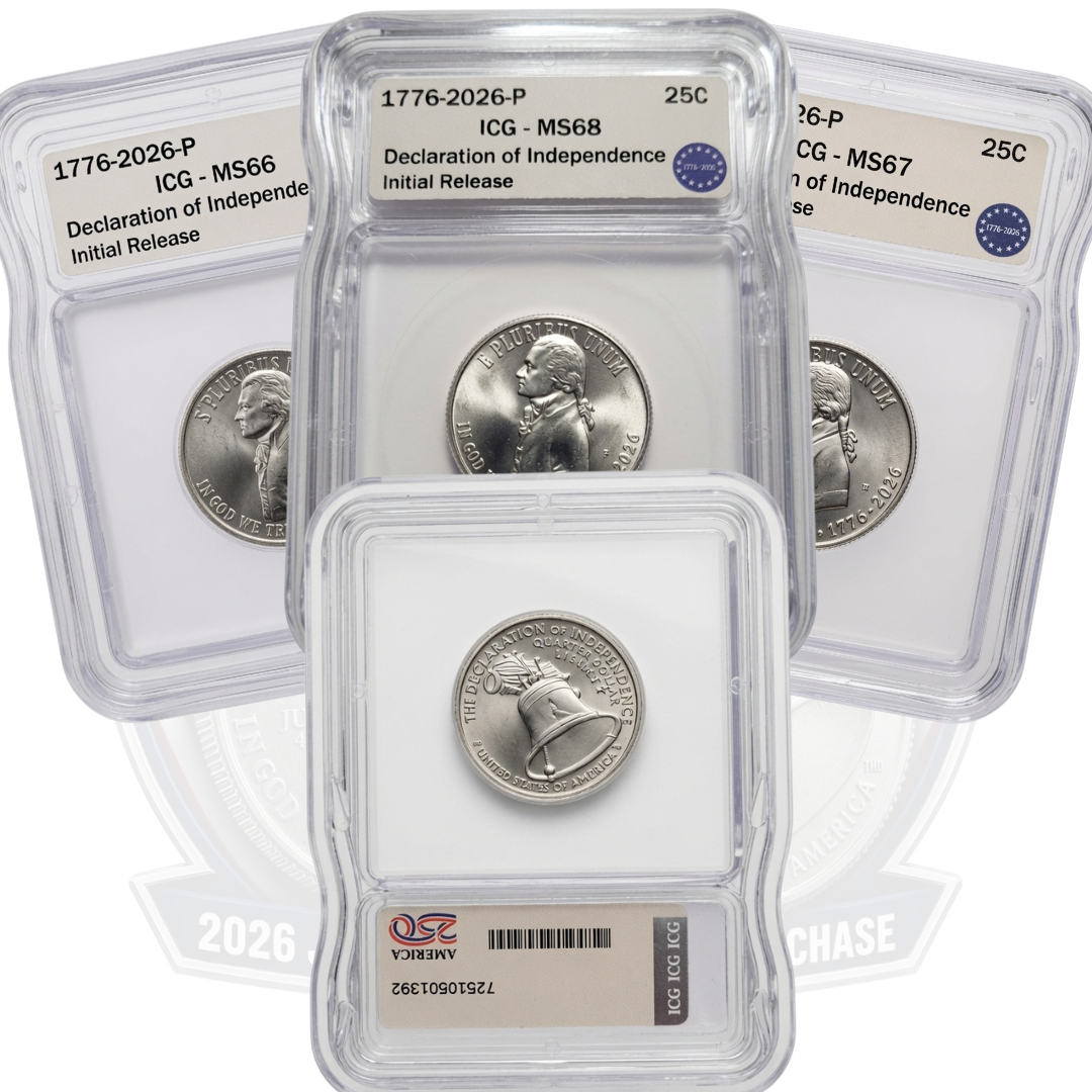 (1) Patriotic Privy Pack Chase - 2026 Quarter Graded by ICG
