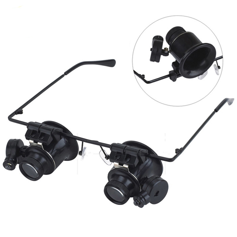 20X Magnifying Magnifier Glasses LED Light NEW