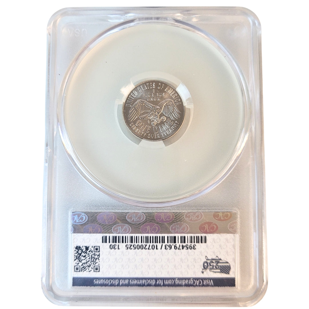 New! 2026 CAC MS63 Semiquincentenial Dime 1778-2026