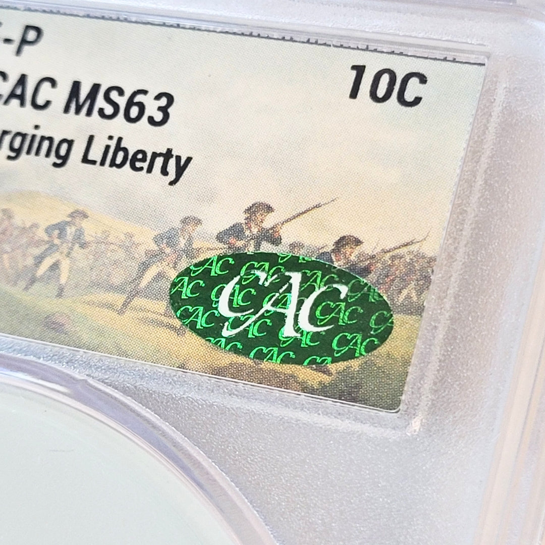 New! 2026 CAC MS63 Semiquincentenial Dime 1778-2026