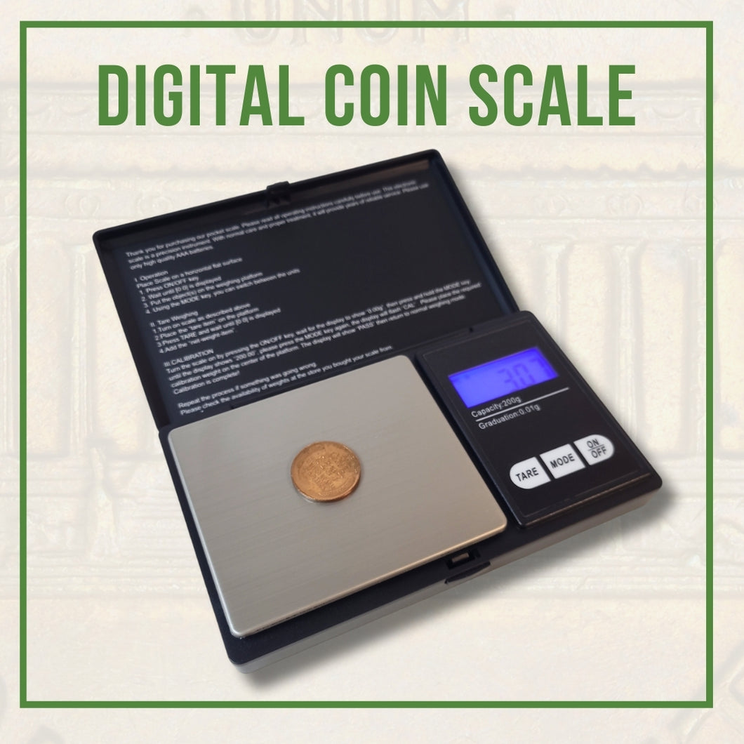 Color Scale Coin Digital Scale (Weigh Coins and Mint Error Coins) - Couch Collectibles ...