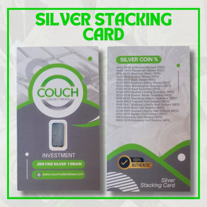 1 Gram Silver Stacking Card - Couch Collectibles