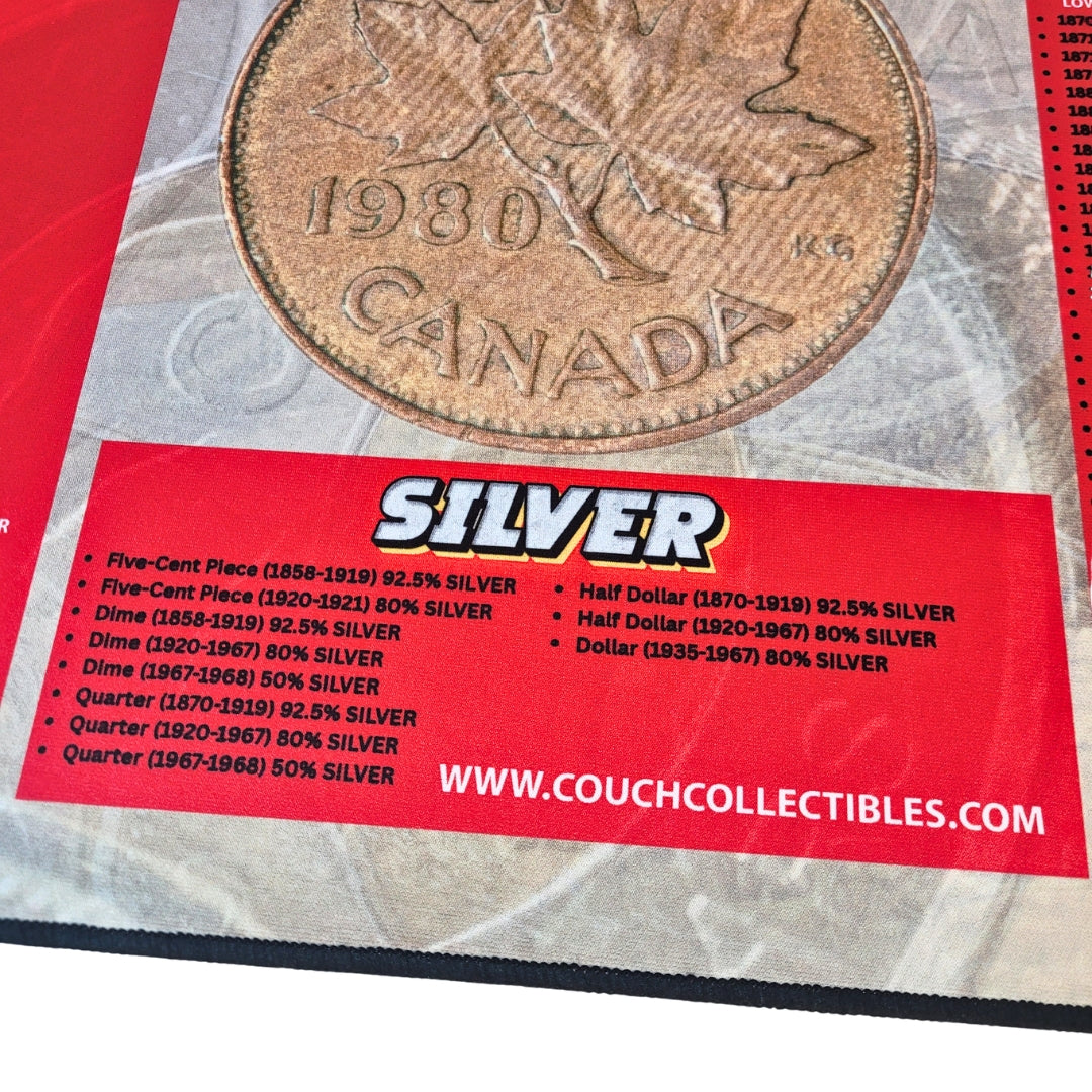 NEW! Canadian Coin Roll Hunting Mat - Couch Collectibles