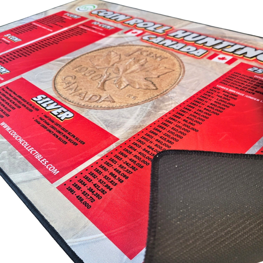 NEW! Canadian Coin Roll Hunting Mat - Couch Collectibles