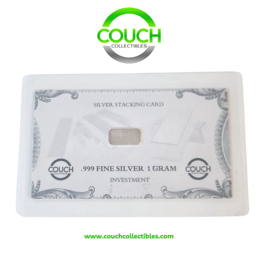 1 GRAM Silver Stacking Card - Couch Collectibles