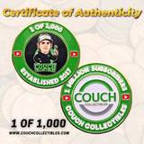1,000,000 YouTube Subscribers Coin - Couch Collectibles (FREE SHIPPING)