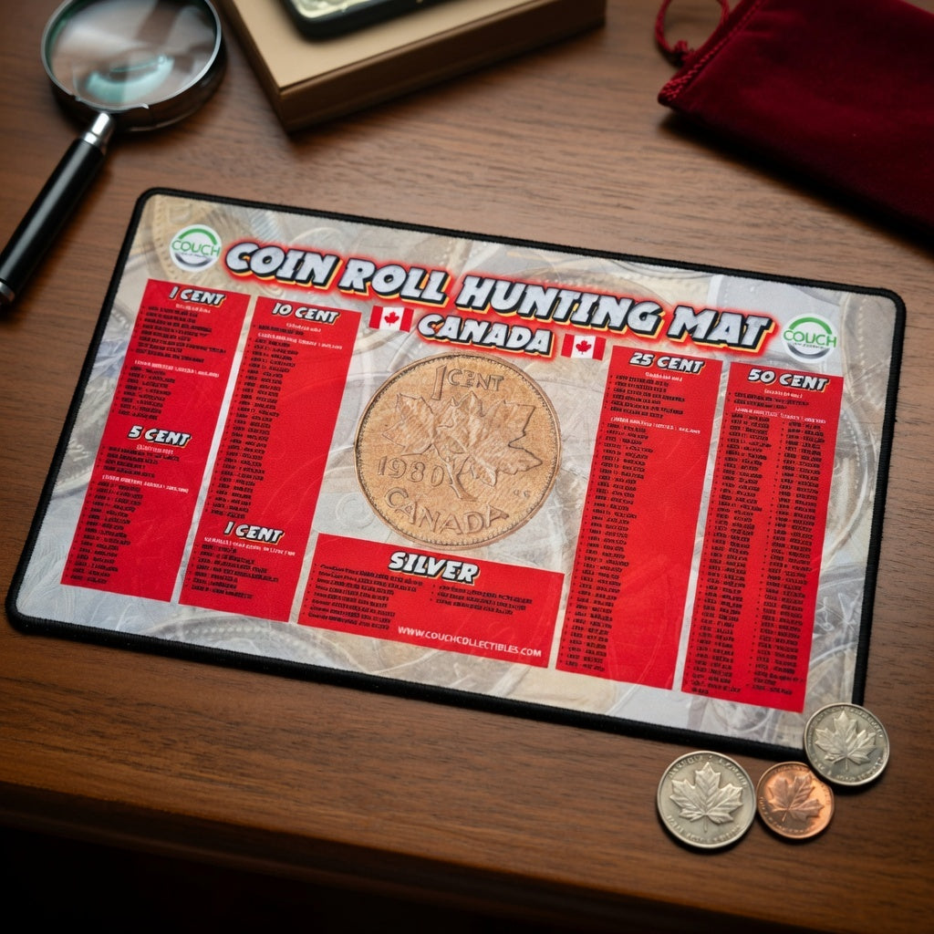 NEW! Canadian Coin Roll Hunting Mat - Couch Collectibles