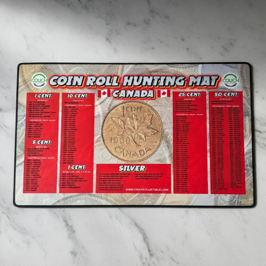 NEW! Canadian Coin Roll Hunting Mat - Couch Collectibles