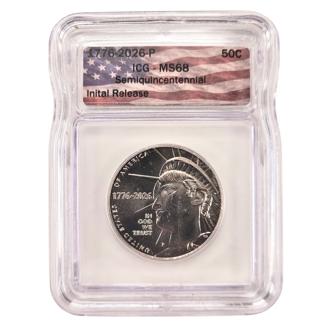 2026 P Semiquincentennial Liberty Half Dollar MS68