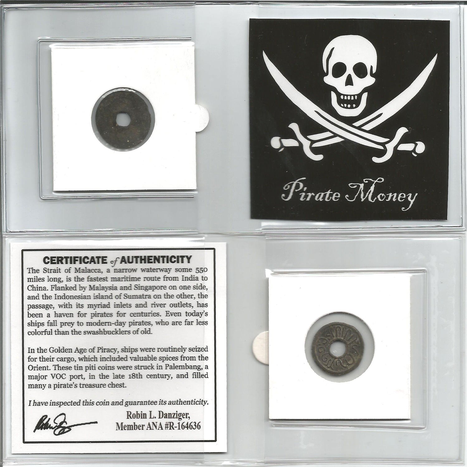 Pirate Money 18th Century Certified Coinage - COA Included