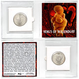 Silver Coin Austria 10 Schillings Mini Coin Album - Venus of Willendorf