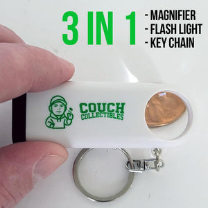 Key Chain, Magnifier, Flashlight - Couch Collectibles
